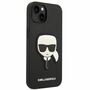 Karl Lagerfeld Schutzh�lle f�r Apple iPhone 14 Plus Schwarz Saffiano Ikonik H�lle Case Cover Etui