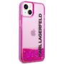 Karl Lagerfeld Hard Case Liquid Glitter Elong Apple iPhone 14 Plus Case Schutzh�lle Pink