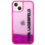 Karl Lagerfeld Hard Case Liquid Glitter Elong Apple iPhone 14 Plus Case Schutzh�lle Pink