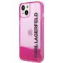 Karl Lagerfeld Hard Case Liquid Glitter Elong Apple iPhone 14 Plus Case Schutzh�lle Pink