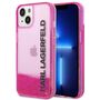 Karl Lagerfeld Hard Case Liquid Glitter Elong Apple iPhone 14 Plus Case Schutzh�lle Pink
