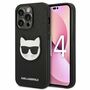 Karl Lagerfeld Schutzh�lle f�r Apple iPhone 14 Pro Schwarz Saffiano Ikonik H�lle Case Cover Etui