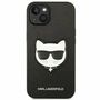 Karl Lagerfeld Schutzh�lle f�r Apple iPhone 14 Plus Schwarz Saffiano Ikonik H�lle Case Cover Etui