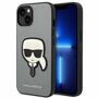 Karl Lagerfeld Schutzh�lle f�r Apple iPhone 14 Plus Silber Saffiano Ikonik H�lle Case Cover Etui