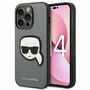 Karl Lagerfeld Schutzh�lle f�r Apple iPhone 14 Pro Max Silber Saffiano Ikonik H�lle Case Cover Etui