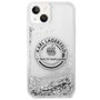 Karl Lagerfeld Hard Case Liquid Glitter RSG Apple iPhone 14 Plus Case Schutzh�lle Silber