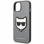 Karl Lagerfeld Schutzh�lle f�r Apple iPhone 14 Silber Saffiano Ikonik H�lle Case Cover Etui