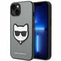 Karl Lagerfeld Schutzh�lle f�r Apple iPhone 14 Plus Silber Saffiano Ikonik H�lle Case Cover Etui