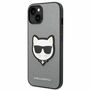 Karl Lagerfeld Schutzh�lle f�r Apple iPhone 14 Plus Silber Saffiano Ikonik H�lle Case Cover Etui