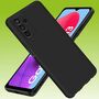 F�r Samsung Galaxy M13 4G / M23 5G Silikoncase TPU Schutz Schwarz Handy Tasche H�lle Cover Etui Zubeh�r Neu 