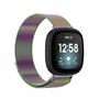 F�r Fitbit Versa 4 + 3 / Sense 1+ 2 Magnet Metall Watch Uhr Ersatz Armband Mehrfarbig