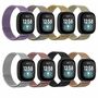 F�r Fitbit Versa 4 + 3 / Sense 1+ 2 Magnet Metall Watch Uhr Ersatz Armband Mehrfarbig