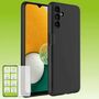 F�r Samsung Galaxy A13 5G / A04S Silikoncase TPU Schwarz + 0,26 H9 Glas Handy Tasche H�lle Schutz Cover 