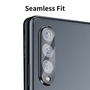 F�r Samsung Galaxy Z Fold4 5G 2x 9H Back Kamera Schutz Hart Glas Cover Displayschutz Schwarz