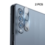 F�r Samsung Galaxy Z Fold4 5G 2x 9H Back Kamera Schutz Hart Glas Cover Displayschutz Schwarz