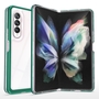 F�r Samsung Galaxy Z Fold4 5G 360 Grad Schock Durchsichtig Acrylic + PC + TPU Cover Handy Tasche H�lle Etuis Gr�n