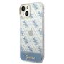 Guess 4G Pattern Script Collection Hardcase H�lle Cover f�r Apple iPhone 14 Plus Blau