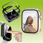 F�r Apple Watch Series 9 8 7 45mm / 6 SE 5 4 44mm 2 in 1 H�lle + Glas 