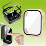 F�r Apple Watch Series 9 8 7 45mm / 6 SE 5 4 44mm 2 in 1 H�lle + Glas 