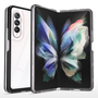 F�r Samsung Galaxy Z Fold4 5G 360 Grad Schock Durchsichtig Acrylic + PC + TPU Cover Handy Tasche H�lle Etuis Schwarz