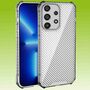 F�r Smartphones Carbon TPU Schock Design Silikon Handy Tasche Case H�lle Cover Etuis