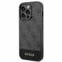 GUESS Schutzhlle fr Apple iPhone 14 Pro Grau Hlle Case Cover Etui Schutz