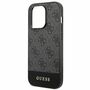 GUESS Schutzhlle fr Apple iPhone 14 Pro Grau Hlle Case Cover Etui Schutz