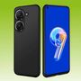 F�r ASUS Zenfone 10 / 9 Silikoncase TPU Schutz Schwarz Handy Tasche H�lle Cover Etui Zubeh�r Neu 