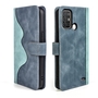 F�r ZTE Blade A52 Design Handy Tasche Wallet Premium Blau Schutz H�lle Case Cover Etuis Neu Zubeh�r