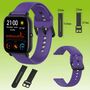 F�r Amazfit GTS4 Mini / GTR Mini Uhr Kunststoff / Silikon Armband Gr��e L M�nner Ersatz Arm Band Lila 