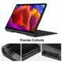F�r Lenovo Yoga Pad Pro 13 Zoll YF K606F Design 3folt Wake UP Smart Cover Schwarz Tasche Etuis H�lle