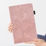 F�r Lenovo Tab P11 Pro 2. Gen 11.2 Zoll Baum Muster Pink Kunstleder H�lle Cover Tablet Tasche Case Neu