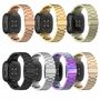 F�r Fitbit Versa 4 + 3 /Sense 1 + 2 Stahl Metall Ersatz Schwarz Smart 