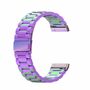 F�r Fitbit Versa 4 + 3 / Sense 1 + 2 Stahl Metall Ersatz Armband Lila Smart Uhr 