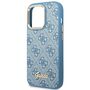 Guess Apple iPhone 14 Pro Hard Case 4G Vintage Gold Logo Blau