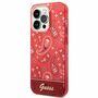 GUESS Schutzh�lle f�r Apple iPhone 14 Pro Cover Etui Hardcase Bandana Paisley Rot