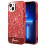 GUESS Schutzh�lle f�r Apple iPhone 14 Plus Cover Etui Hardcase Bandana Paisley Rot