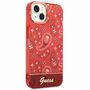 GUESS Schutzh�lle f�r Apple iPhone 14 Plus Cover Etui Hardcase Bandana Paisley Rot