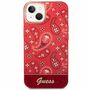 GUESS Schutzh�lle f�r Apple iPhone 14 Plus Cover Etui Hardcase Bandana Paisley Rot