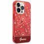 GUESS Schutzh�lle f�r Apple iPhone 14 Pro Max Cover Etui Hardcase Bandana Paisley Rot