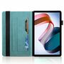 F�r Xiaomi Redmi Pad 10.6 Zoll Baum Muster Blau Kunstleder H�lle Cover Tablet Tasche Case Neu