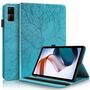 F�r Xiaomi Redmi Pad 10.6 Zoll Baum Muster Blau Kunstleder H�lle Cover Tablet Tasche Case Neu
