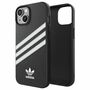 Adidas Apple iPhone 14 Plus Three Stripes Original Silikon Hard Case Cover Schutzh�lle Schwarz