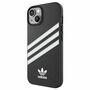 Adidas Apple iPhone 14 Plus Three Stripes Original Silikon Hard Case Cover Schutzh�lle Schwarz