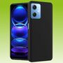 F�r Xiaomi Poco X5 5G / Xiaomi Redmi Note 12 5G Silikoncase TPU Schutz Schwarz Handy Tasche H�lle Cover Etui Zubeh�r Neu 