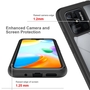 Fr Xiaomi Redmi 10C Beidseitige 360 Grad Schock Case Bumper Hlle Etuis Schwarz