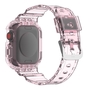 F�r Apple Watch Ultra 1 + 2 49mm Armband mit Geh�use-Schutz Hell-Pink