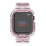 F�r Apple Watch Ultra 1 + 2 49mm Armband mit Geh�use-Schutz Hell-Pink