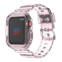F�r Apple Watch Ultra 1 + 2 49mm Armband mit Geh�use-Schutz Hell-Pink