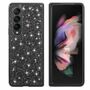 F�r Samsung Galaxy Z Fold4 5G Glitzer Diamant Design Kunststoff TPU Cover Handy Tasche H�lle Etuis Schwarz